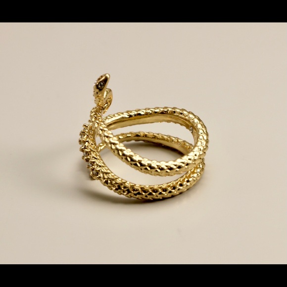 Kendra Scott Phoenix Wrap Ring In Vintage Gold Sz 8 - Picture 3 of 7